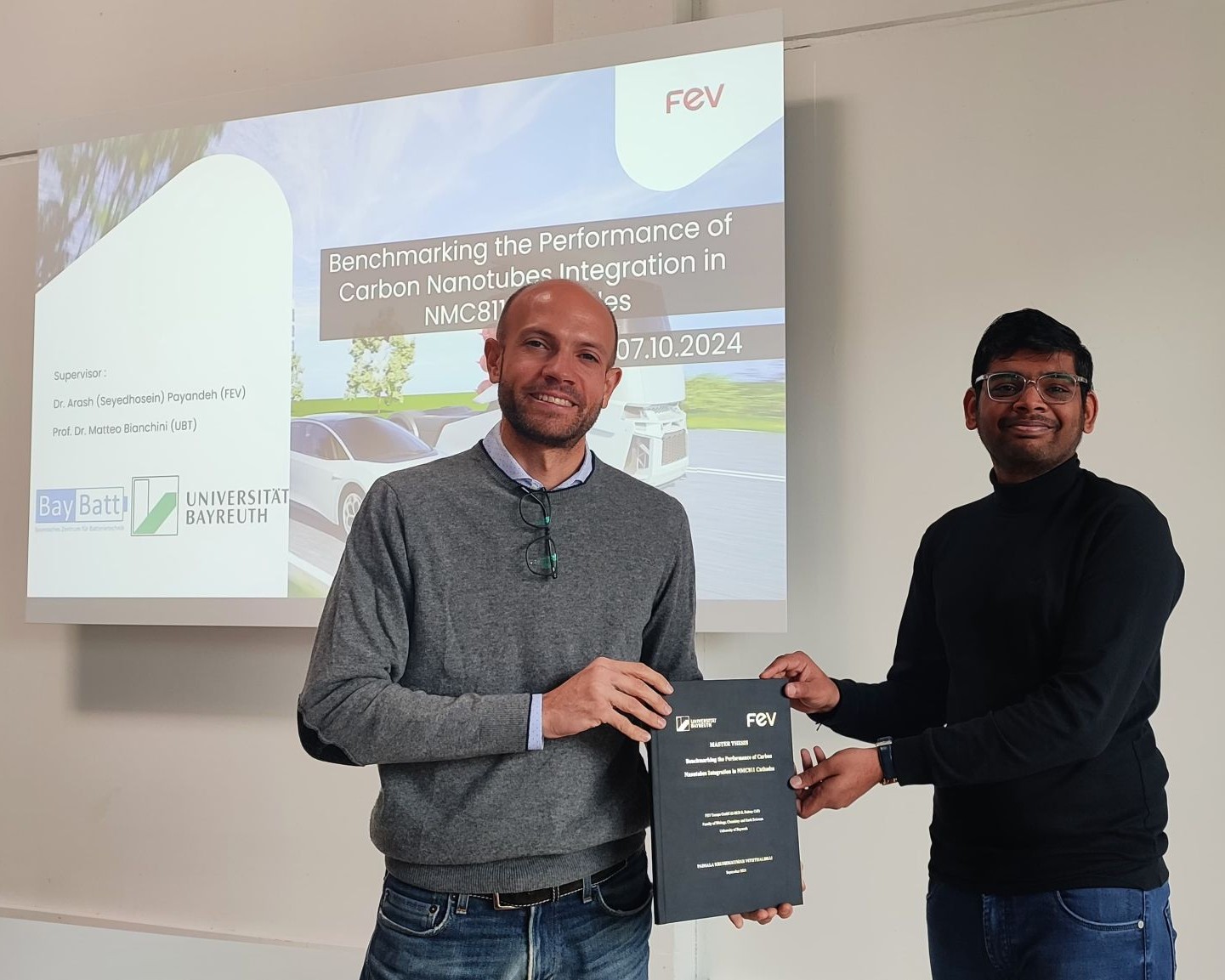 First graduate MSc Battery Materials & Technology