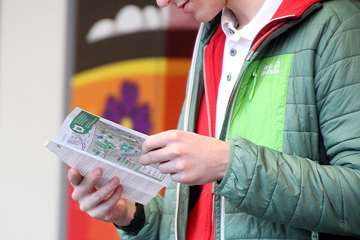 Tagesablauf mit Lageplan