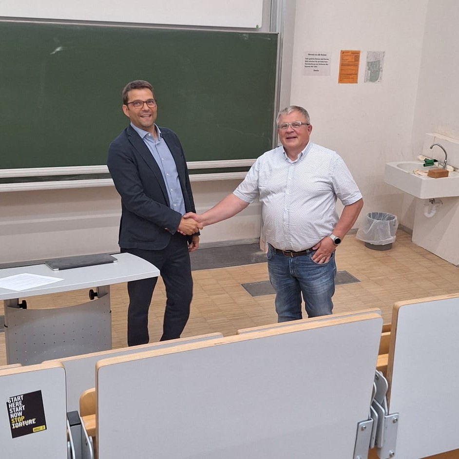 Prof. Danzer und Prof. Breu