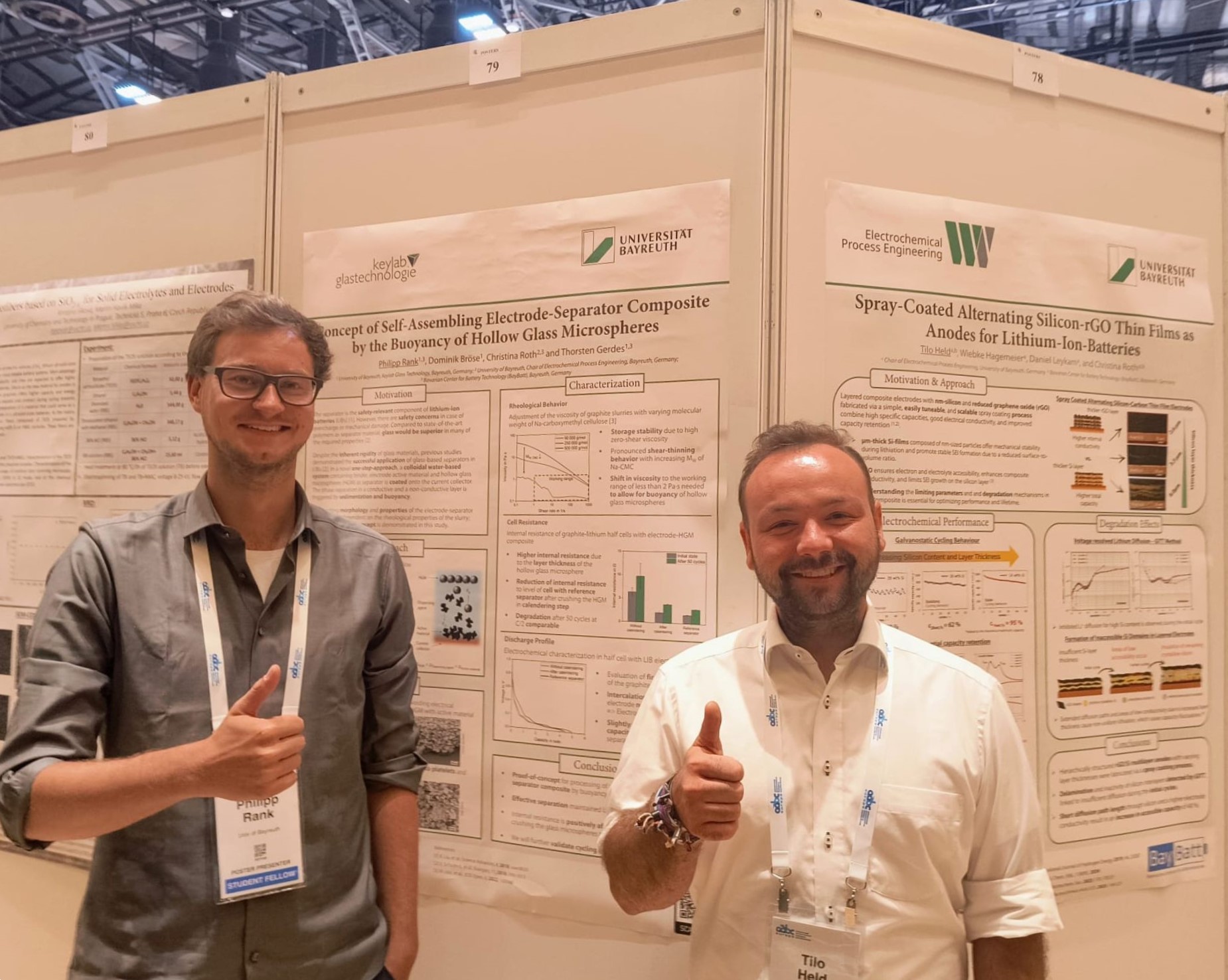 Philipp Rank und Tilo Held präsentieren ihre Poster auf der AABC Europe 2025